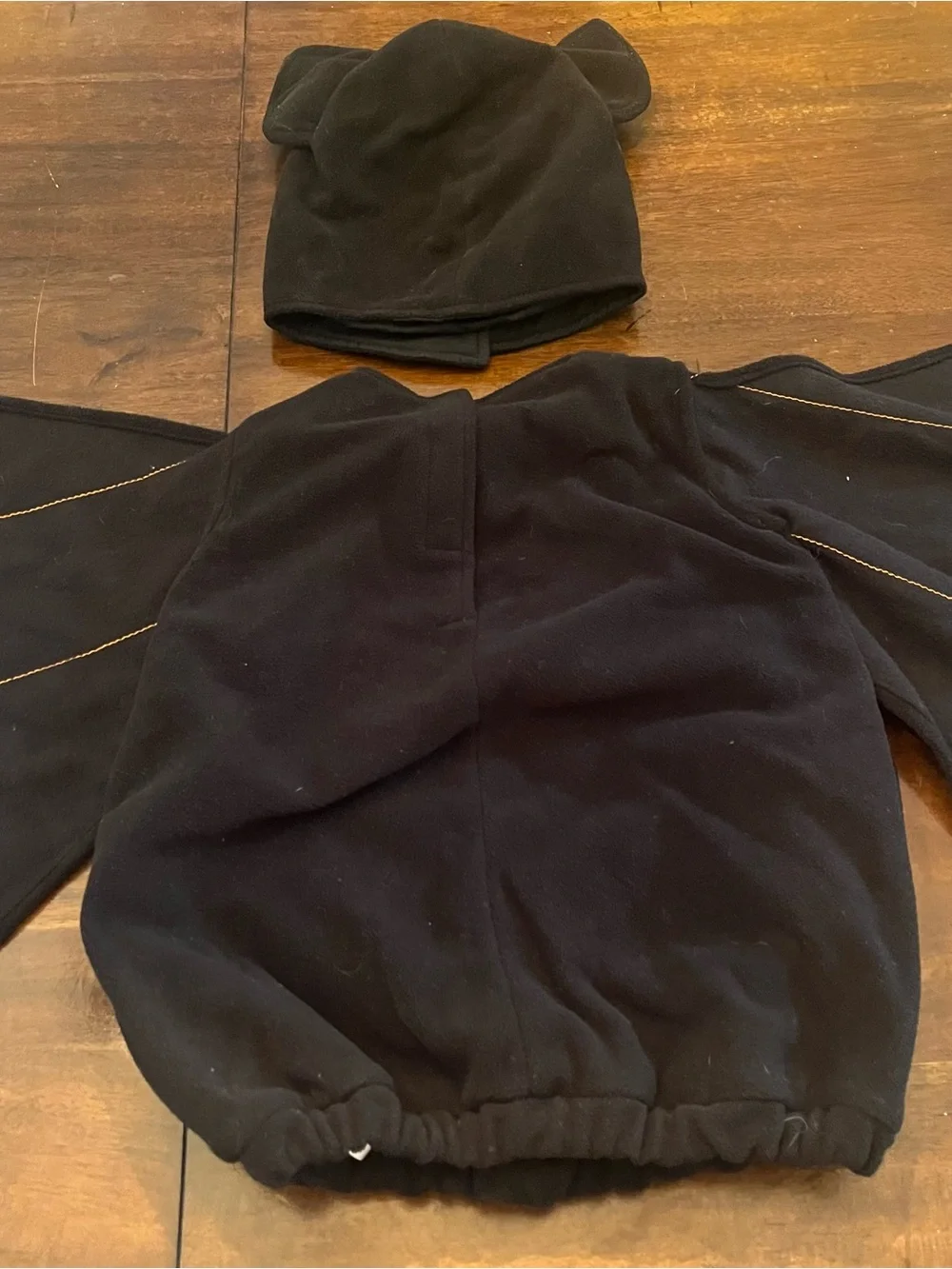 Pottery Barn Kids Black Halloween Bat Costume with Wings and Hood Size 2T-3T